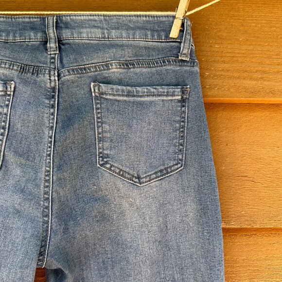 Buffalo David Button Aubrey Mid-Rise Super Stretch Soft Ankle Grazer Jeans 8/29 - Picture 10 of 12